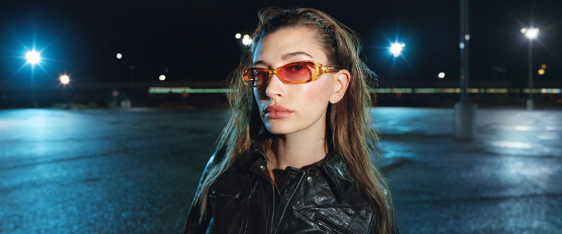 Hailey Bieber Fronts Miu Miu's Nocturnal Fall Campaign