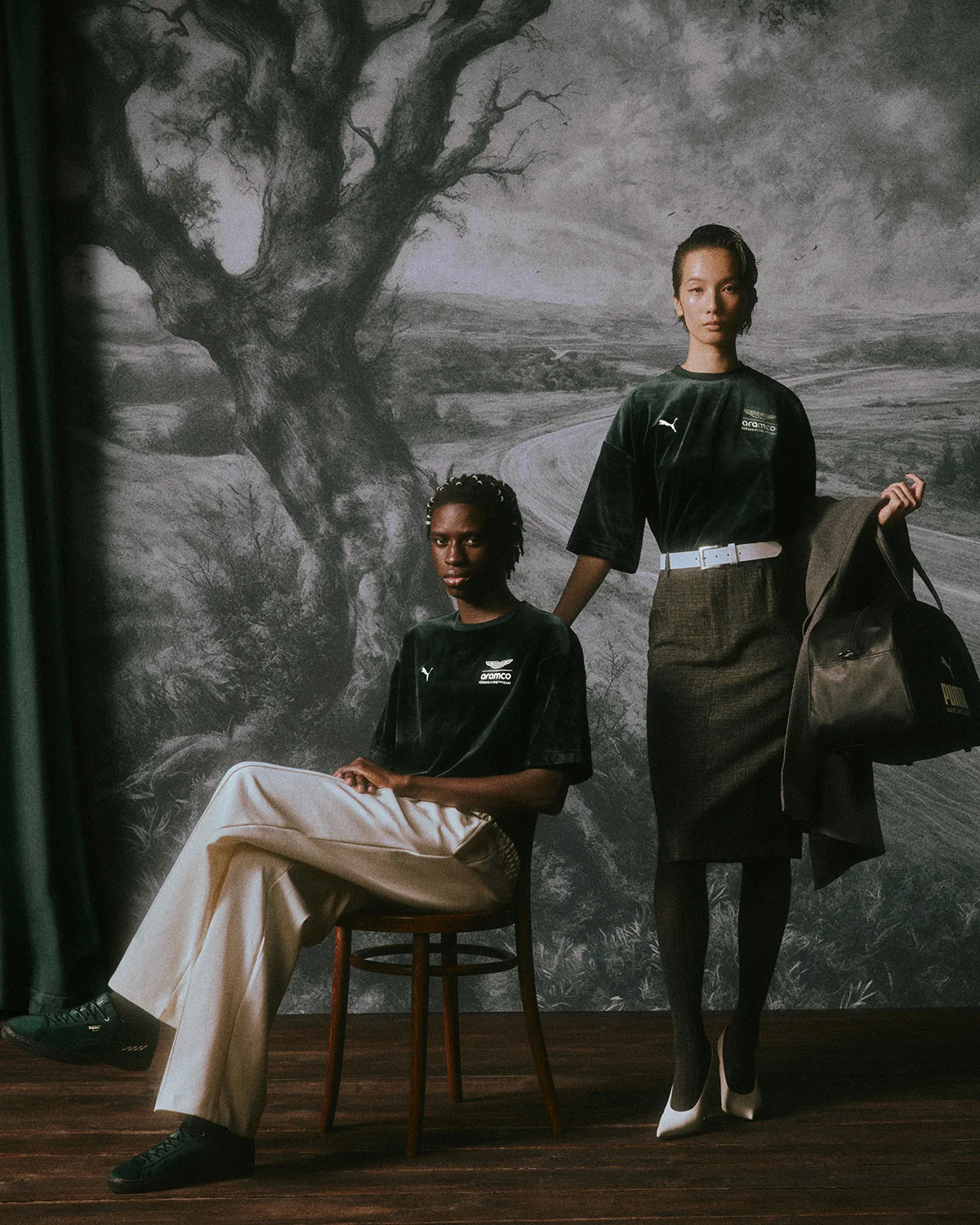 PUMA and Aston Martin Aramco Debut a Velvet Homecoming Collection