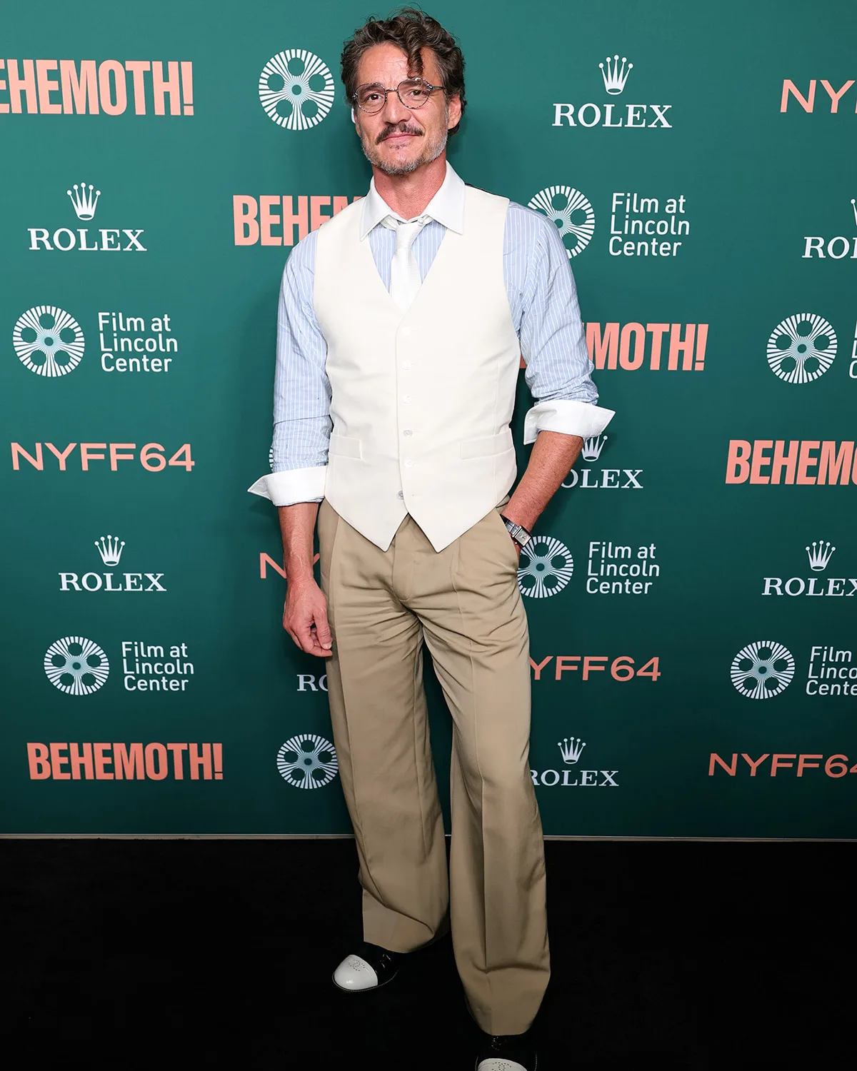 Pedro Pascal Pairs Ivory and Tan at the New York Film Festival