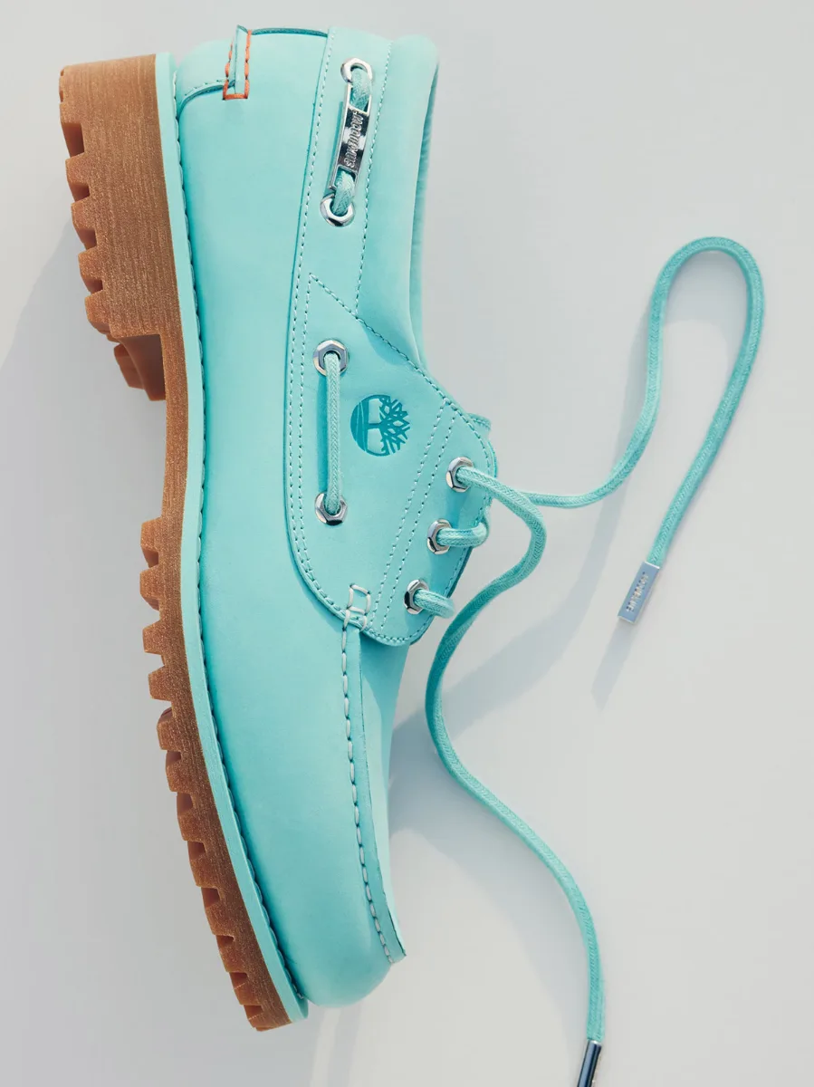 Jacquemus x Timberland Lug Boat Shoe in Lagoon Blue