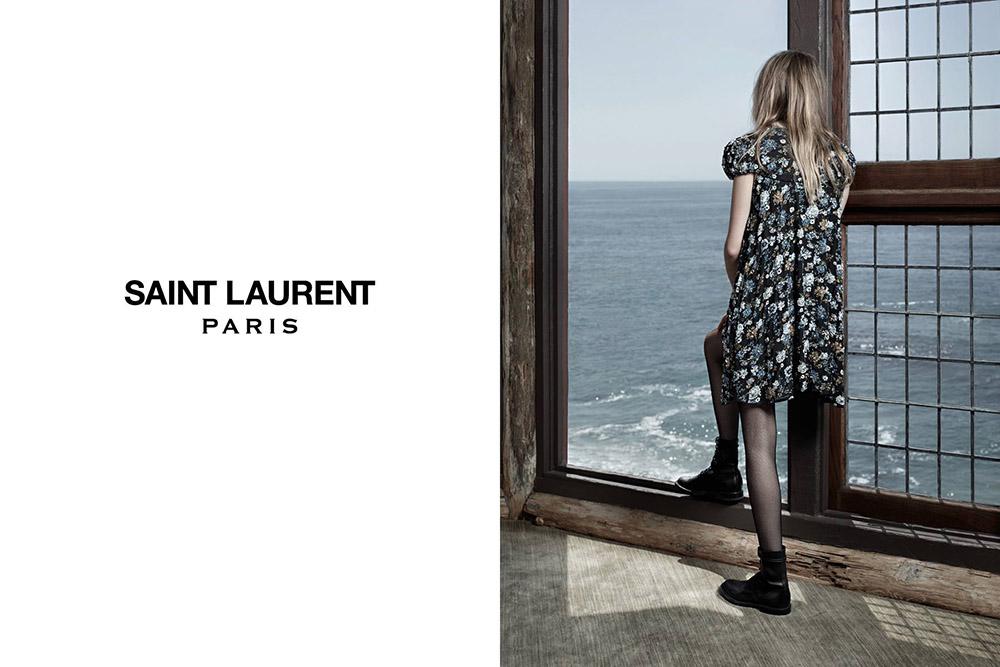 CARA DELEVINGNE FOR SAINT LAURENT FALL/WINTER 2013 CAMPAIGN BY HEDI SLIMANE