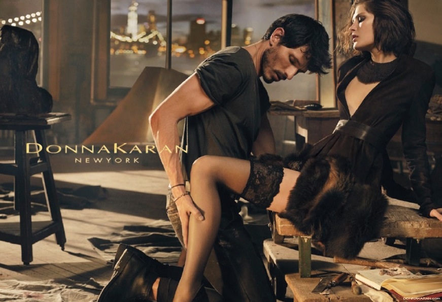 CATHERINE MCNEIL AND ANDRES VELENCOSO BY MIKAEL JANSSON FOR DONNA KARAN FALL/WINTER 2013