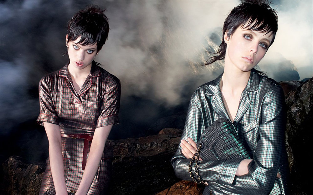 EDIE CAMPBELL & LILY MCMENAMY BY JUERGEN TELLER FOR MARC JACOBS FALL/WINTER 2013 CAMPAIGN