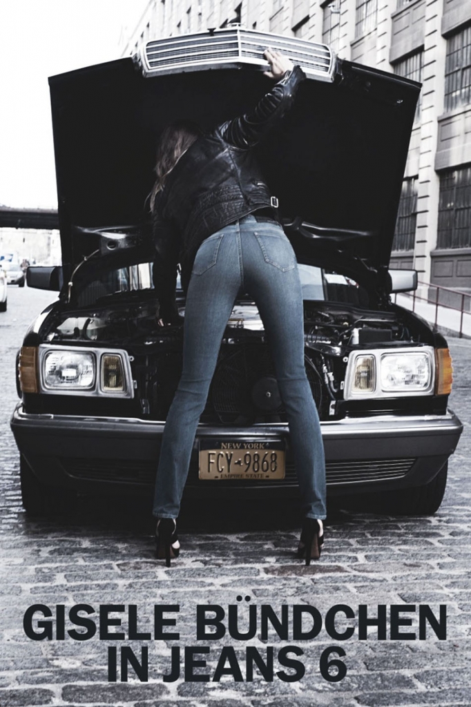 GISELE BUNDCHEN BY JOHAN LINDEBERG FOR BLK DNM CAMPAIGN