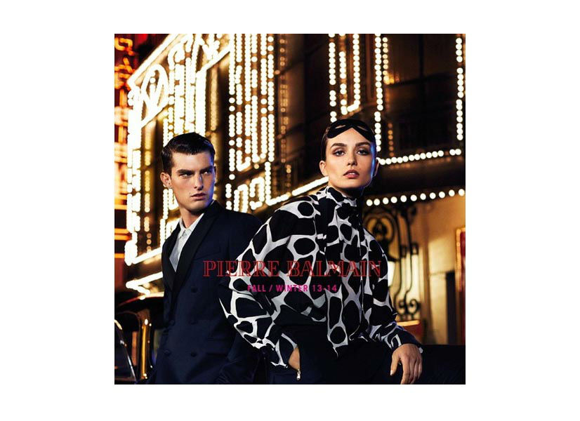 Andreea Diaconu & Paolo Anchisi for Pierre Balmain Fall/Winter 2013/2014 Campaign