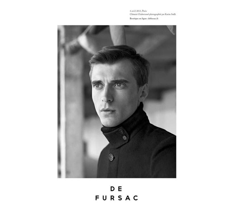 Clément Chabernaud for De Fursac Fall/Winter 2013/2014 Campaign by Karim Sadli