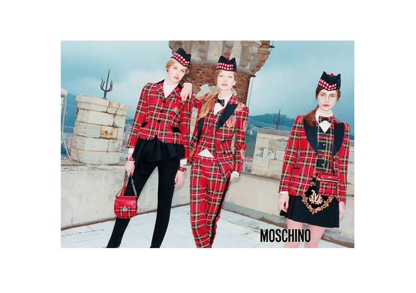 Elisabeth Erm, Marine Deleeuw & Dauphine McKee for Moschino Fall/Winter 2013/2014 Campaign by Juergen Teller