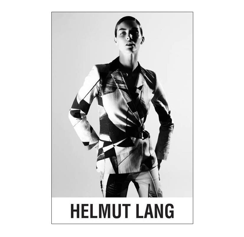 Hilary Rhoda by Daniel Jackson for Helmut Lang Fall/Winter 2013/2014 Campaign