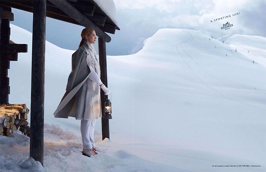 Iselin Steiro for Hermes Fall/Winter 2013/2014 Campaign