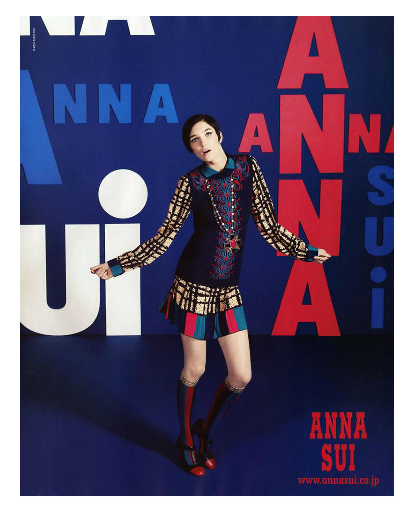 Janice Alida for Anna Sui Fall/Winter 2013/2014 Campaign by Sofia Sanchez & Mauro Mongiello