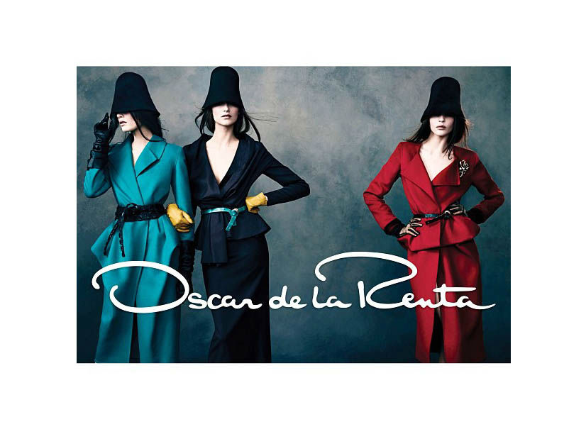 Kate Bogucharskaia, Patrycja Gardygajlo & Iris Van Berne for Oscar de la Renta Fall/Winter 2013/2014 Campaign