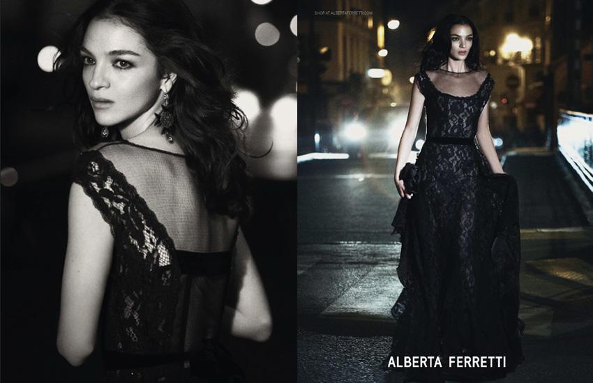 Mariacarla Boscono for Alberta Ferretti Fall/Winter 2013/2014 Campaign