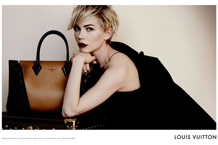 Michelle Williams for Louis Vuitton Handbags Campaign by Peter Lindbergh