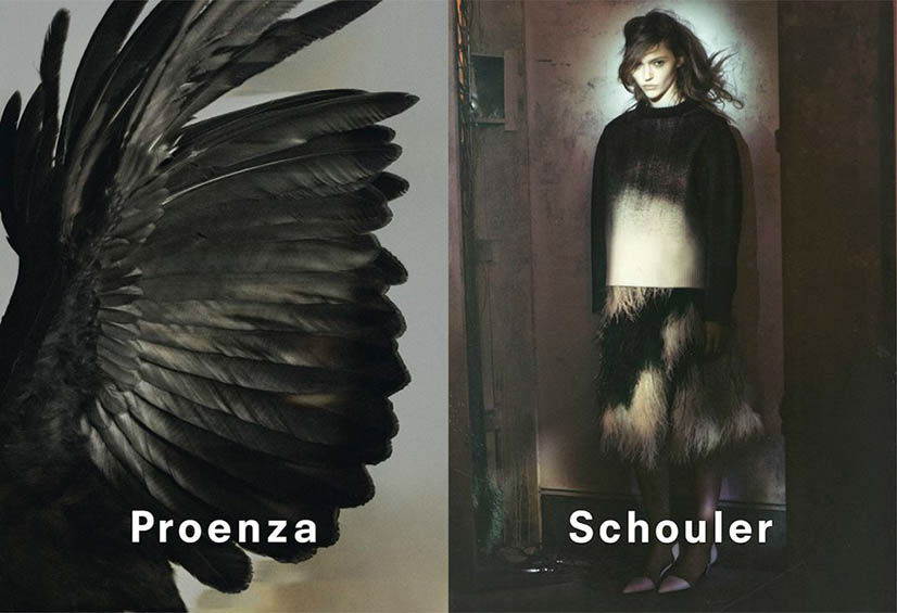 Sasha Pivovarova by David Sims for Proenza Schouler Fall/Winter 2013/2014 Campaign