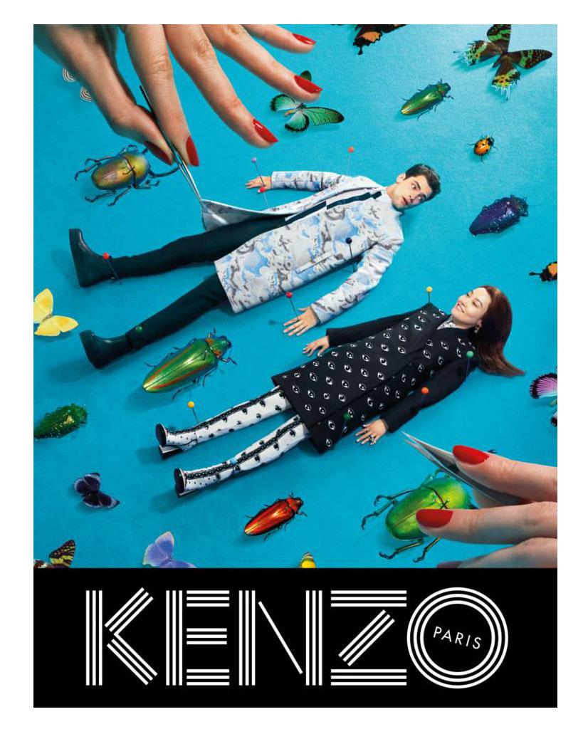 Sean O’Pry & Rinko Kikuchi for Kenzo Fall/Winter 2013/2014 Campaign by Pierpaolo Ferrari