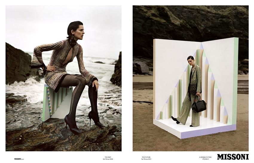 Stella Tennant & Paul Sculfor for Missoni Fall/Winter 2013/2014 Campaign by Alasdair McLellan