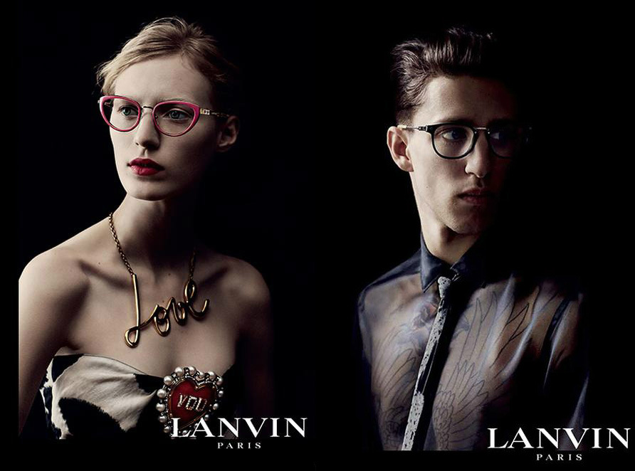 Julia Nobis & Miles Langford for Lanvin Eyewear Fall/Winter 2013/2014 Campaign