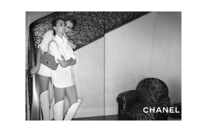 Ashleigh Good & Nadja Bender by Karl Lagerfeld for Chanel Cruise 2014 Campaign
