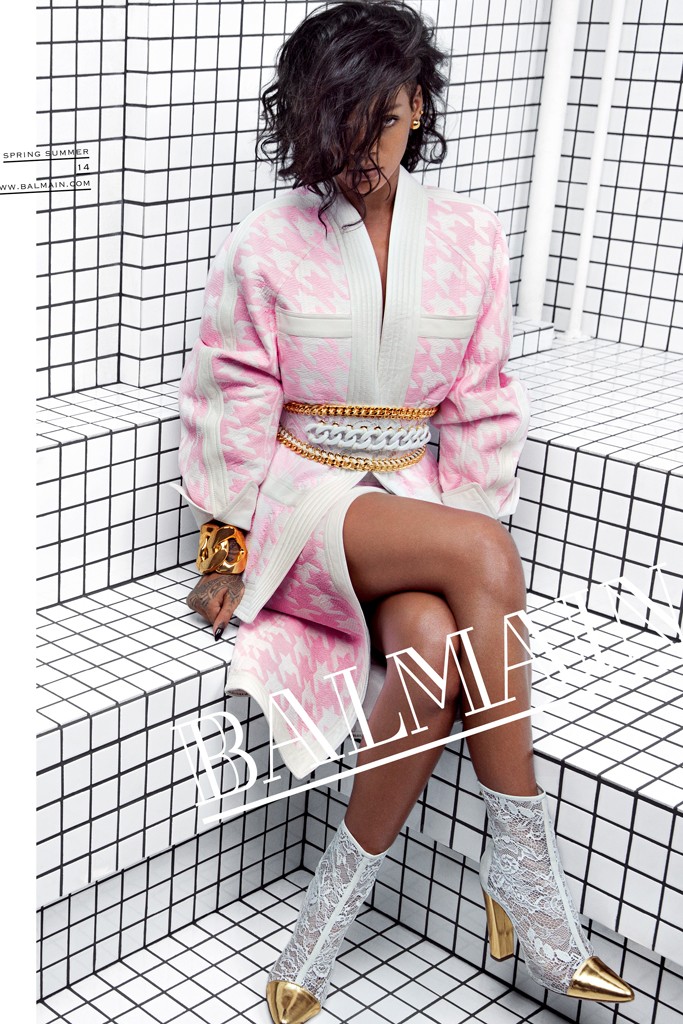 Rihanna by Inez & Vinoodh for Balmain S/S 2014