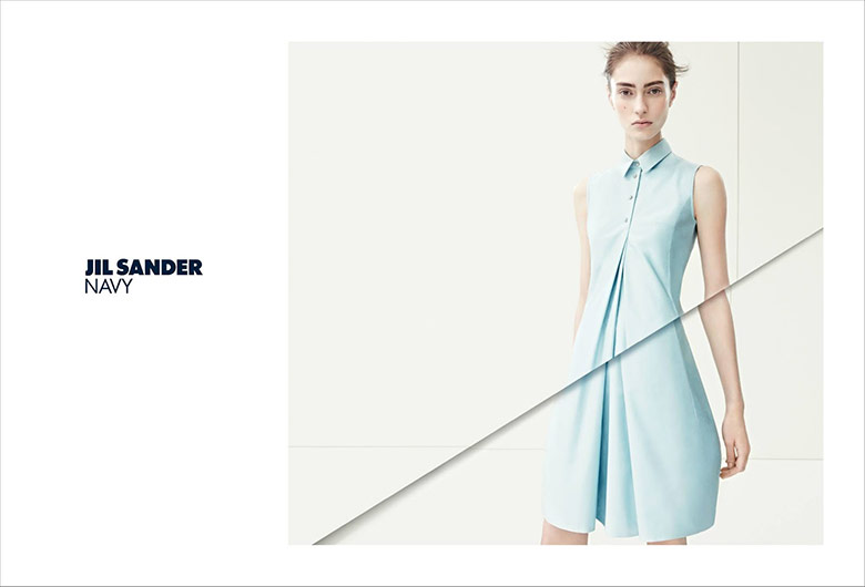 Marine Deleeuw by Karim Sadli for Jil Sander Navy Spring/Summer 2014