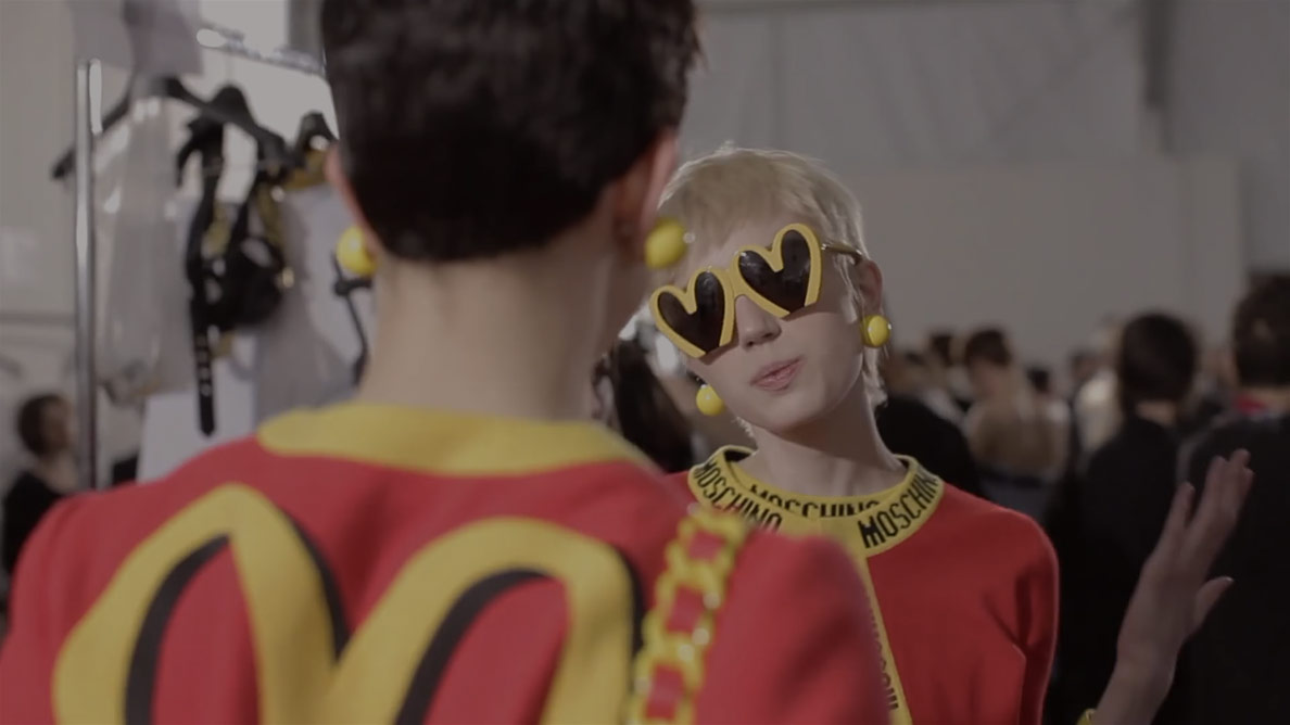 Moschino Fall/Winter 2014/2015 Backstage