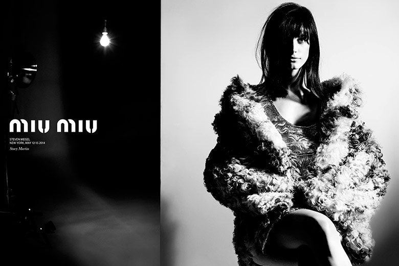 Stacy Martin by Steven Meisel for Miu Miu Fall Winter 2014-2015