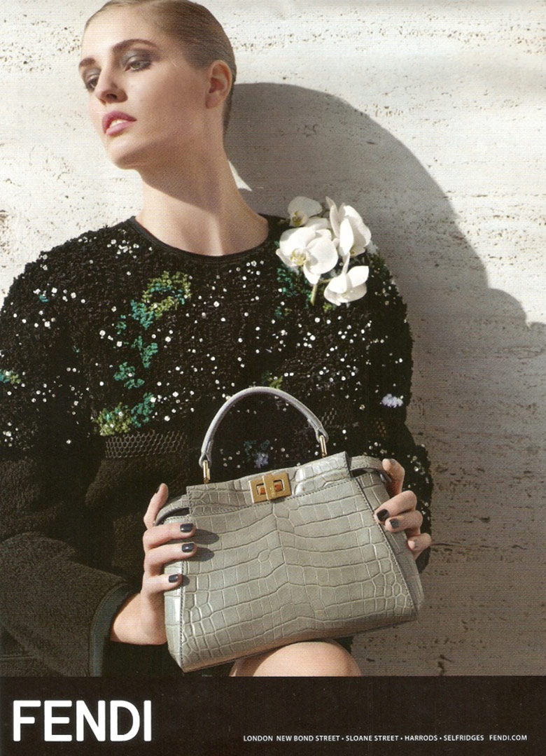 Nadja Bender by Karl Lagerfeld for Fendi F/W 14/15