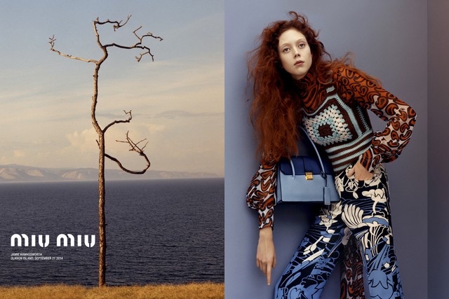 Natalie Westling for Miu Miu Resort 2015
