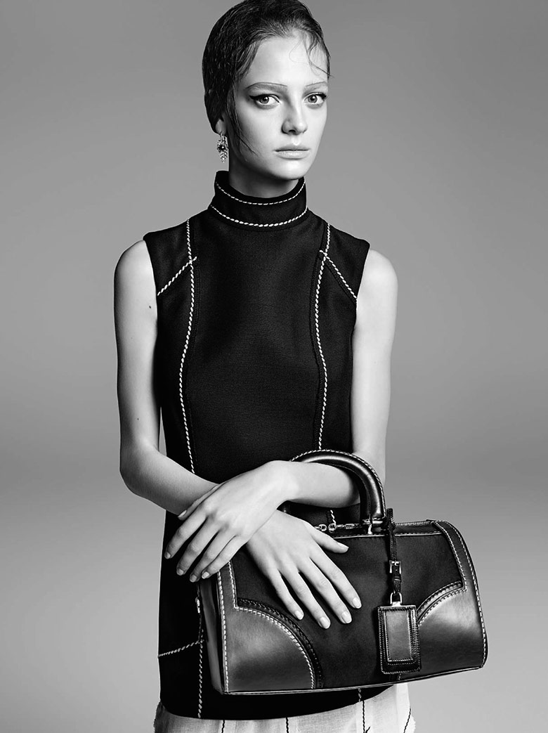 Ine Neefs by Steven Meisel for Prada S/S 2015