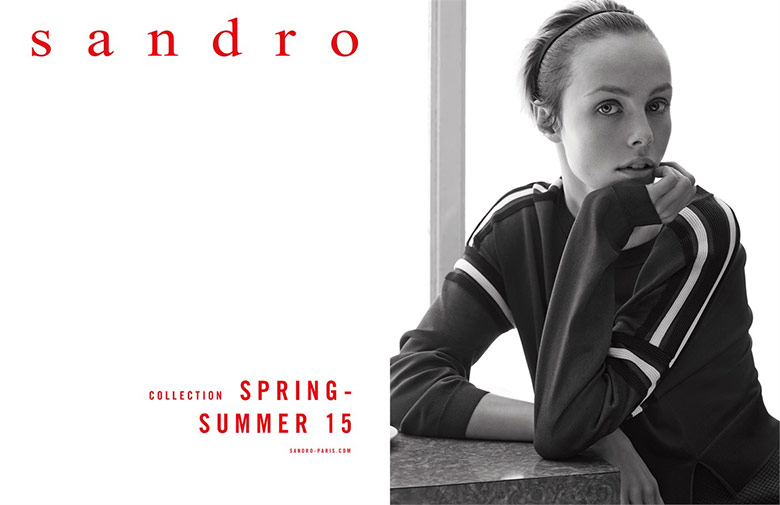 Edie Campbell by Karim Sadli for Sandro S/S 2015