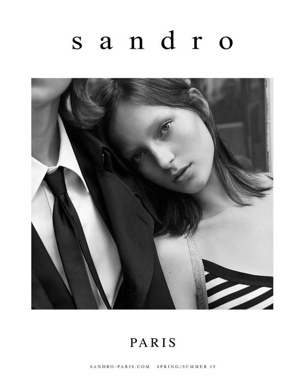 Julia Bergshoeff for Sandro S/S 2015