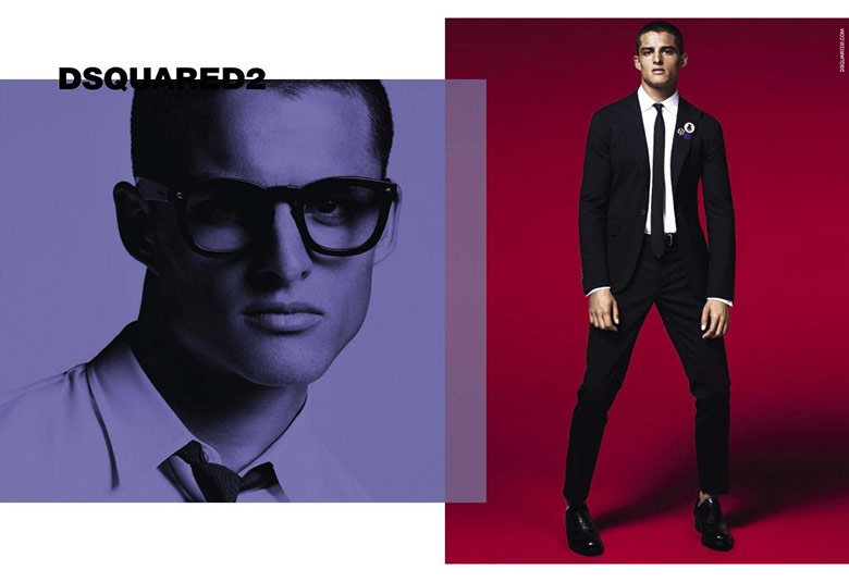 Silvester Ruck for DSquared2 Mens S/S 2015