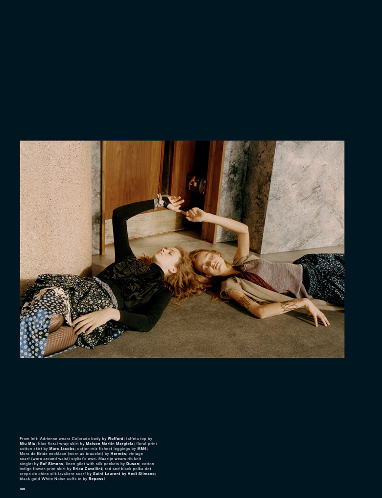 Maartje Verhoef & Adrienne Juliger for Love S/S 2015
