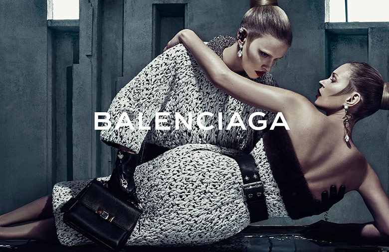 Kate Moss & Lara Stone by Steven Klein for Balenciaga F/W 2015