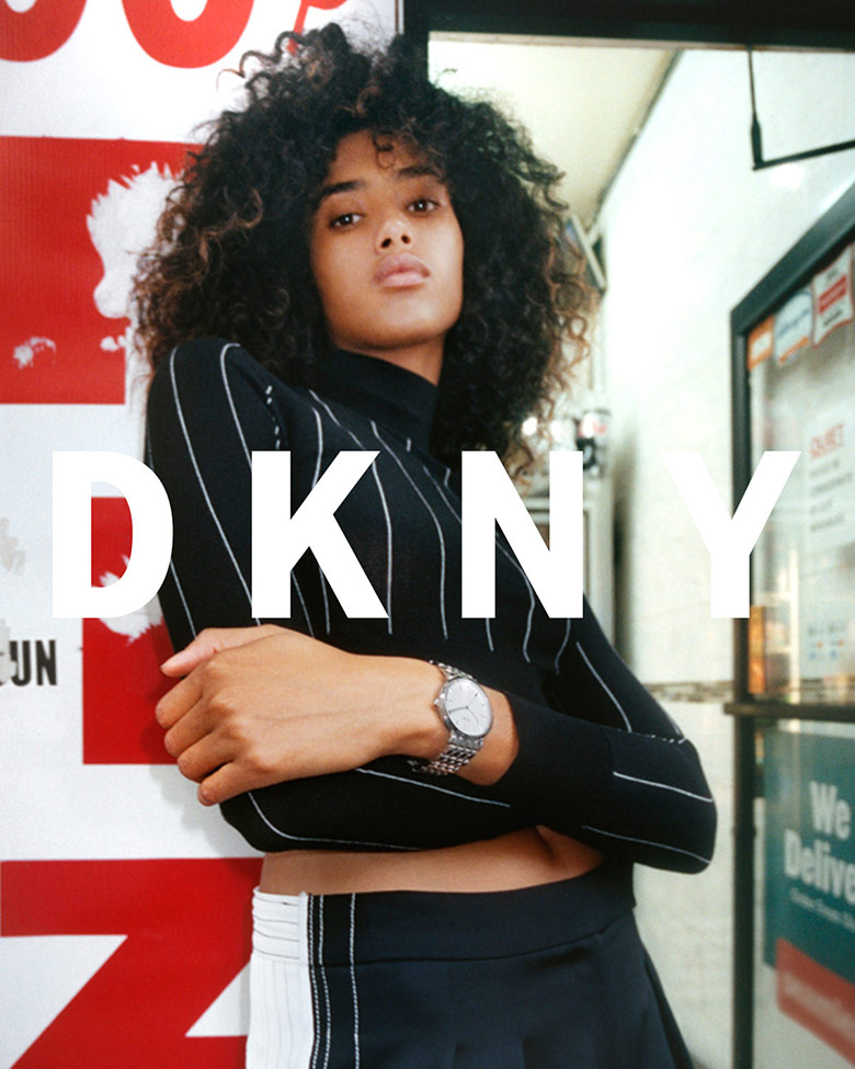 Imaan Hammam by Tyrone Lebon for DKNY Pre-Spring 2017