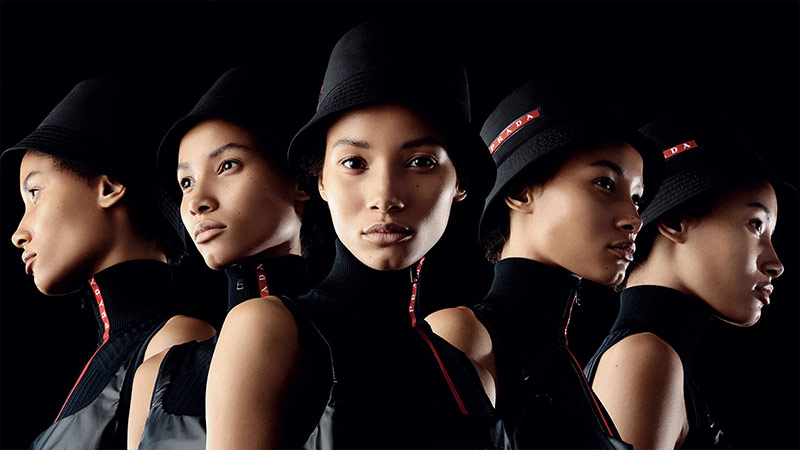 Lineisy Montero for Prada Linea Rossa S/S 2019