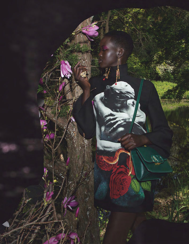 Adut & Rianne by Inez & Vinoodh for Valentino F/W 2019 2020