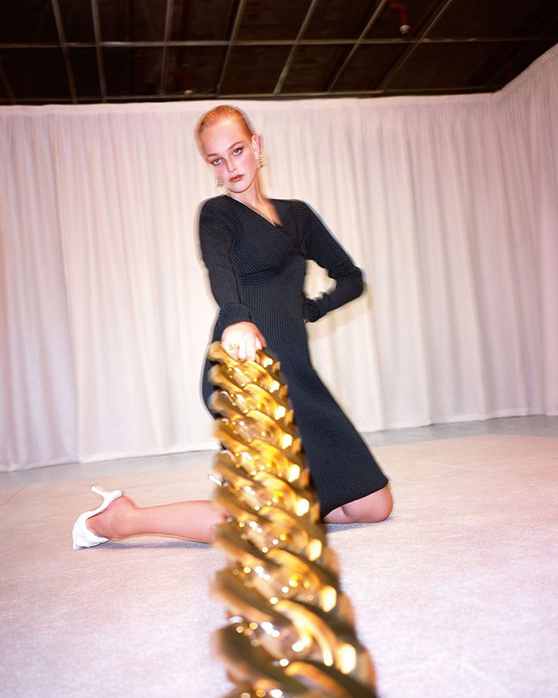 Jean Campbell by Tyrone Lebon for Bottega Veneta