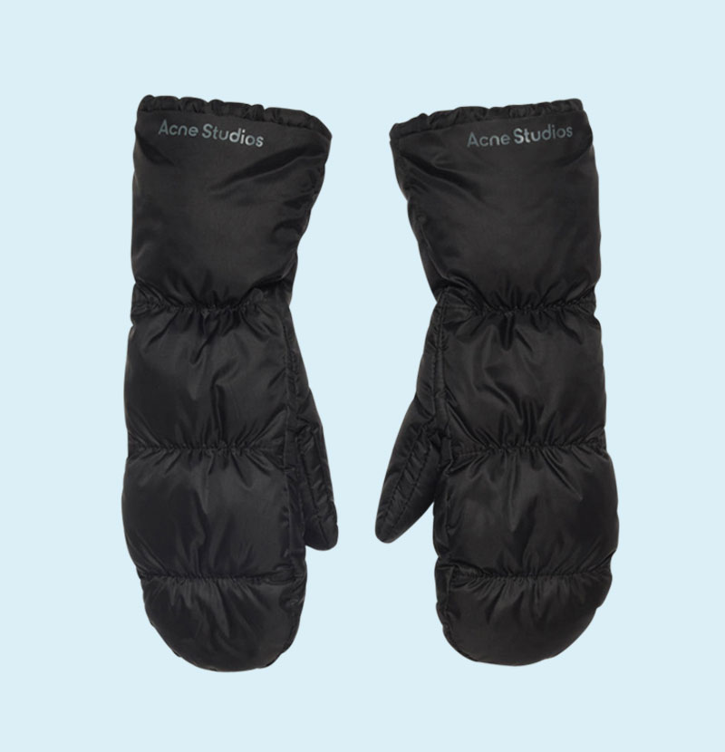 acne-quilted-mittens-black