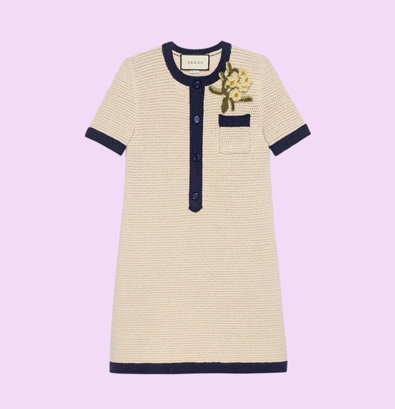 gucci-wool-dress-flower-brooch