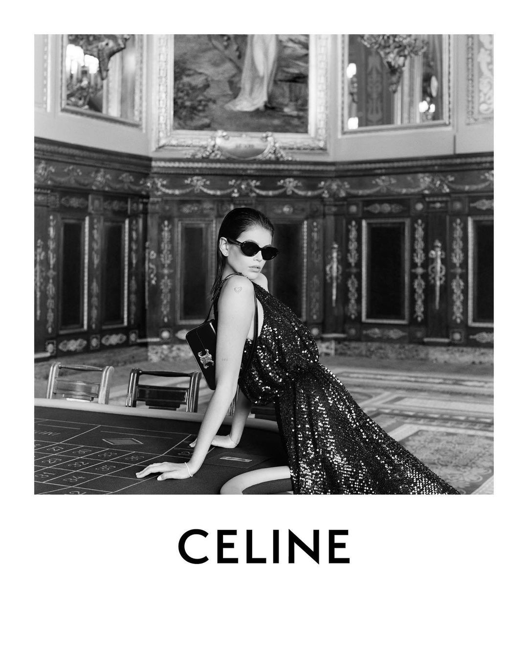 Kaia Gerber by Hedi Slimane for Celine S/S 2021