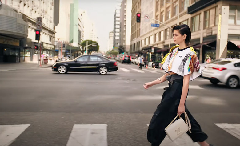 Kaia Gerber for Louis Vuitton’s Twist Bags