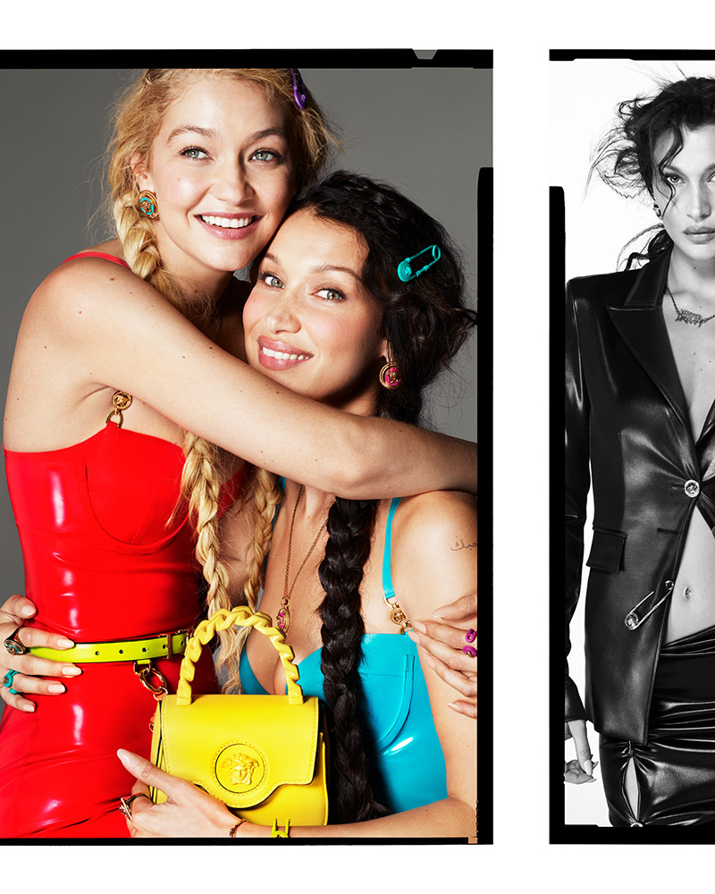 Bella and Gigi Hadid in Versace 2022 Campaign