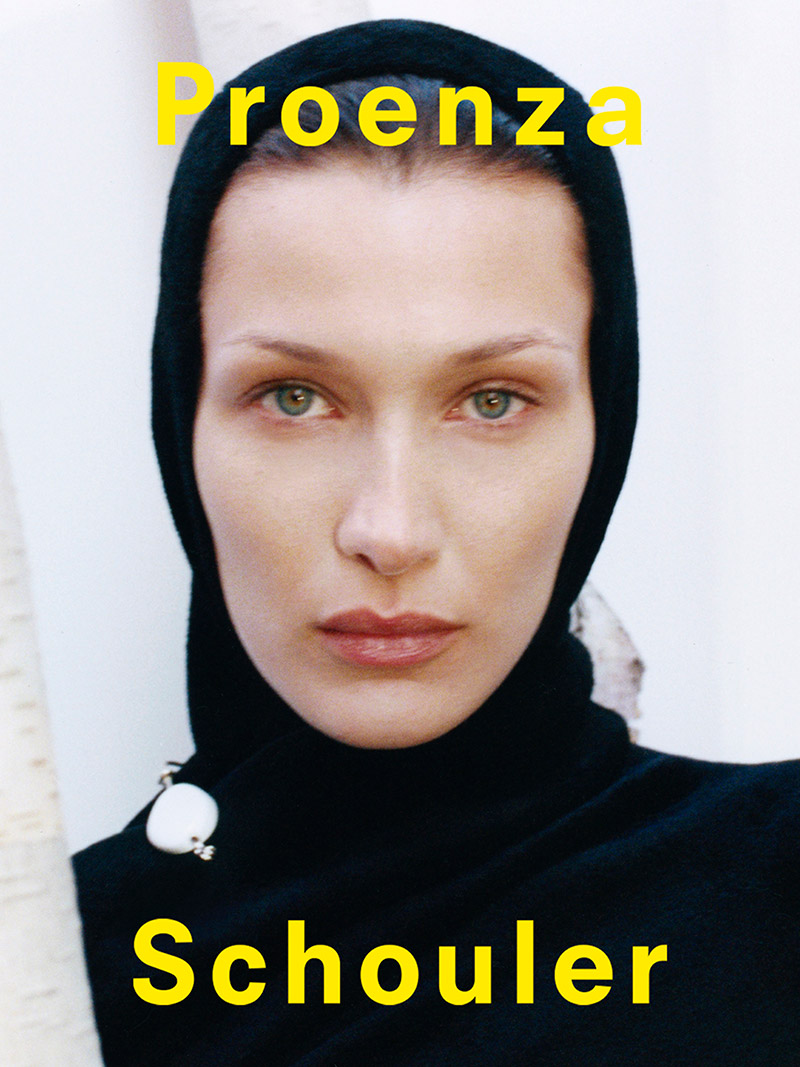 Bella Hadid in Proenza Schouler Fall Winter 2022 Campaign