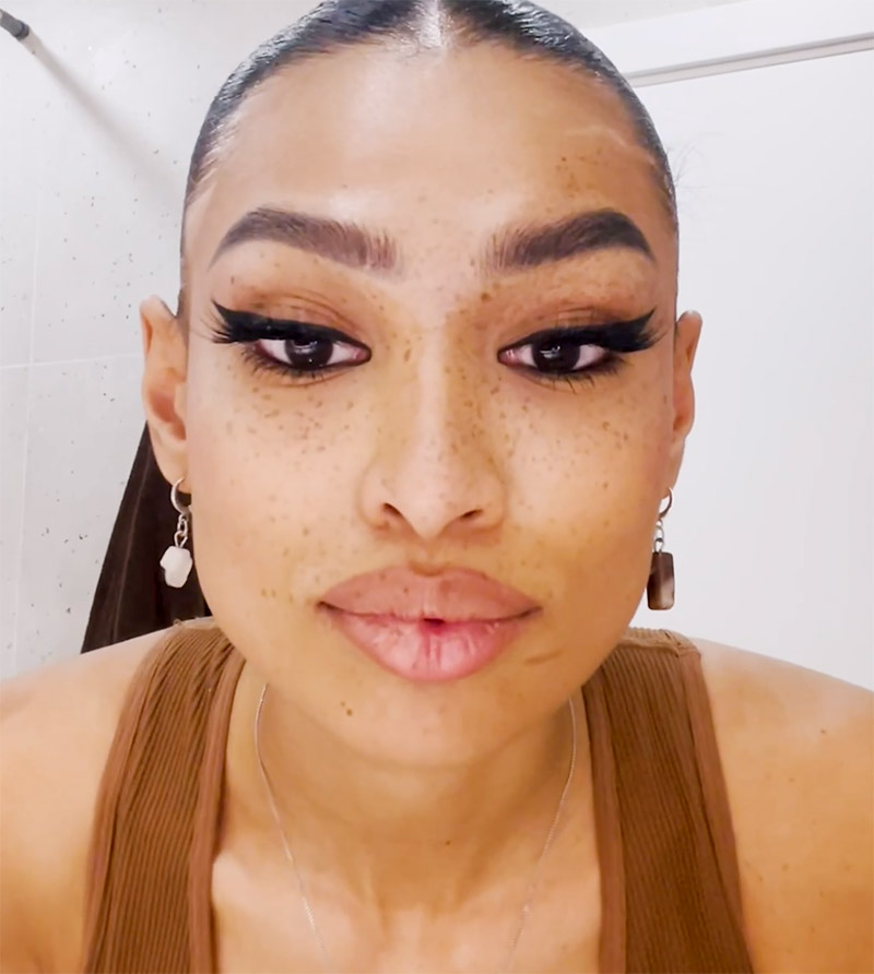 Fashion Model Angel Shows How to Create Striking Faux Freckles
