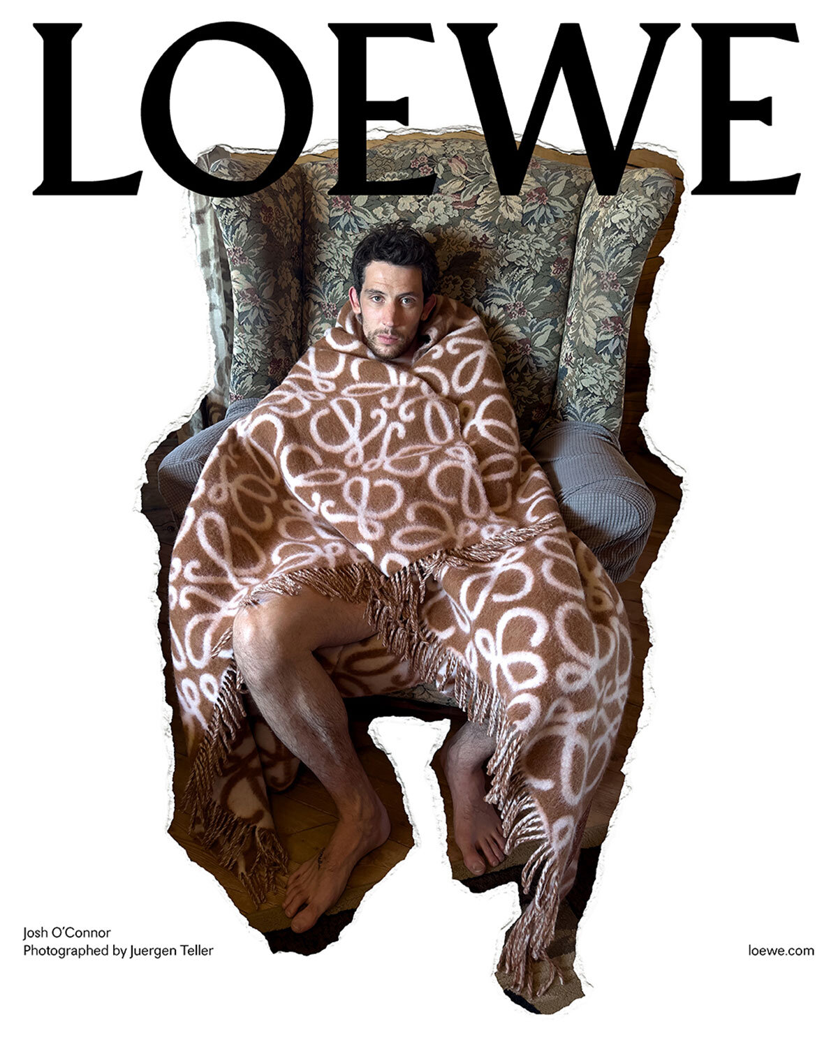 Josh O'Connor by Juergen Teller for LOEWE Spring Summer 2024