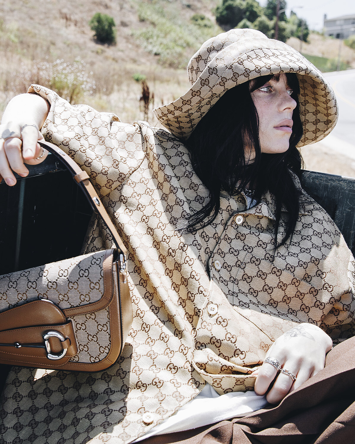 GUCCI Introduces the Demetra Bag with Billie Eilish