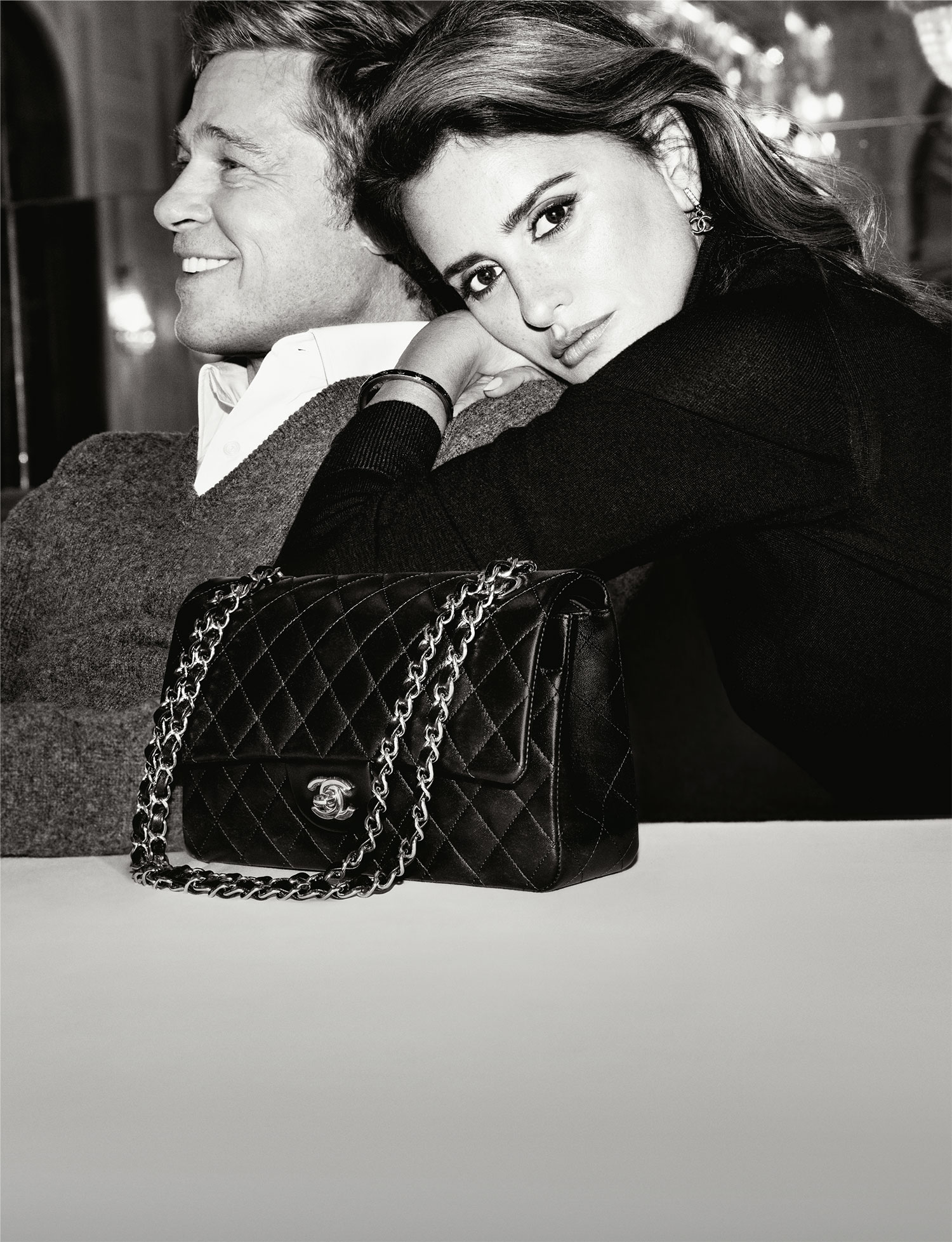 Penélope Cruz and Brad Pitt Star in CHANEL's Nostalgic New Campaign