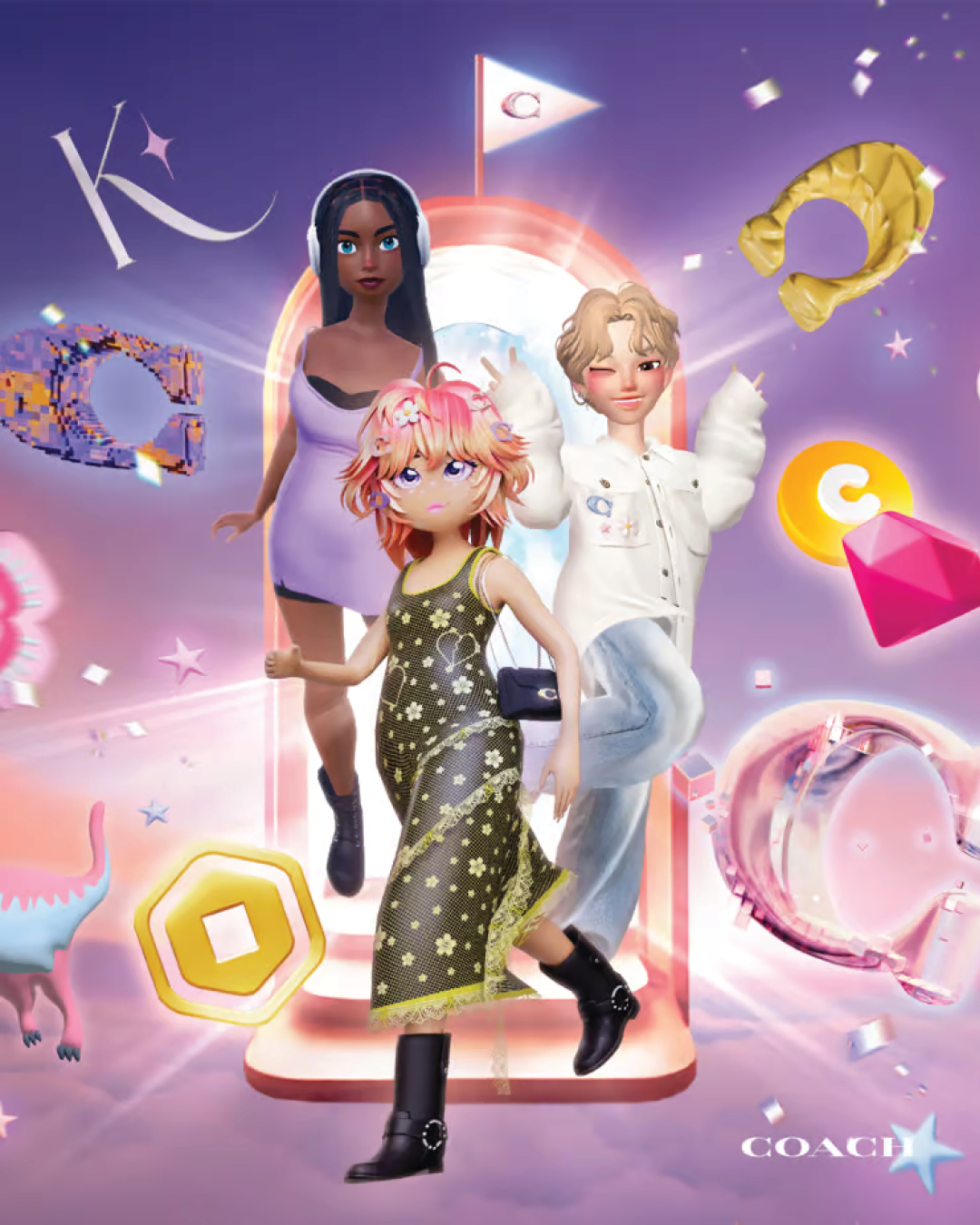 Coach Launches Digital Fashion Campaign in Roblox and Zepeto