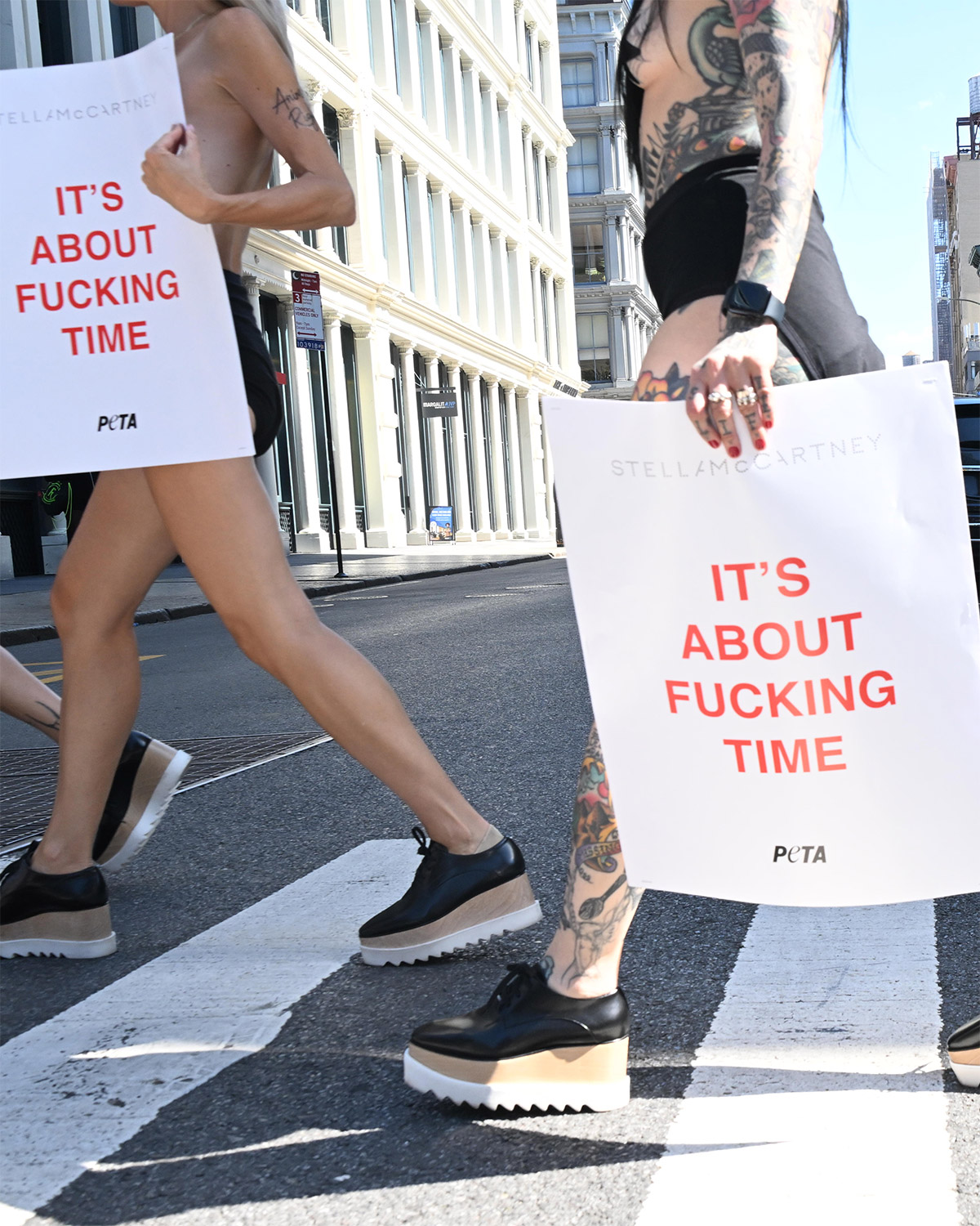 Stella McCartney x PETA: 'IT’S ABOUT FUCKING TIME'